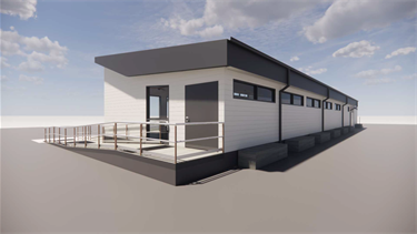 Roy Dore Reserve approved tennis pavilion artists impression third angle