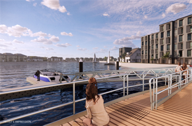 Artist Impression of Patterson Lakes Inner Harbour Marina Boardwalk